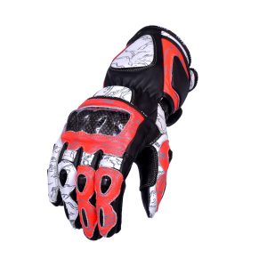 Motorbike Summer Protective Texture Leather Gloves